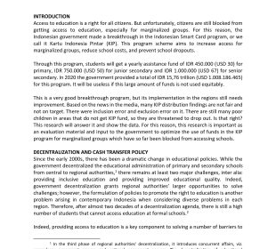 2019 - The Effectiveness of Indonesia Smart Card (KIP) to Improving Access for Marginalized Groups in Indonesia.pdf